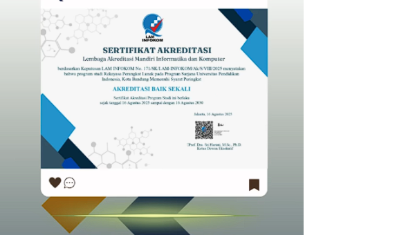 Program Studi S1 Rekayasa Perangkat Lunak UPI Raih Akreditasi 