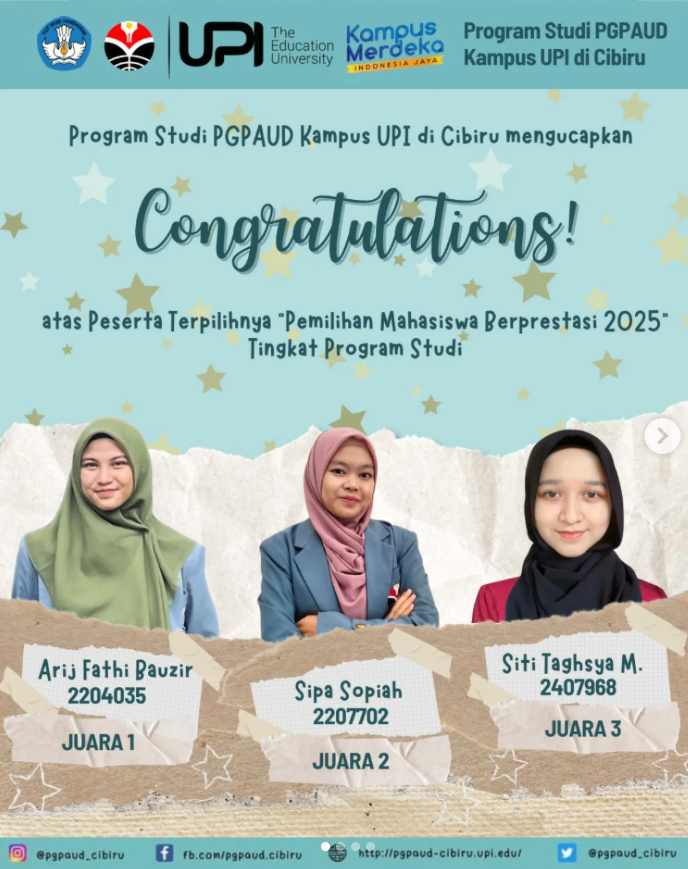 Mahasiswa Berprestasi Prodi PGPAUD