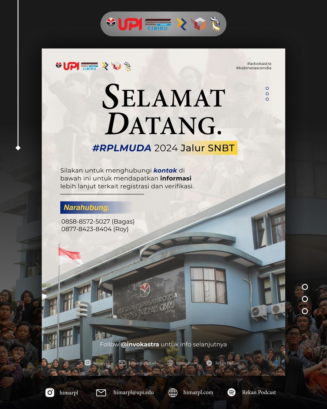 Selamat Akang Teteh Mahasiswa Baru Rekayasa Perangkat Lunak UPI Kampus ...