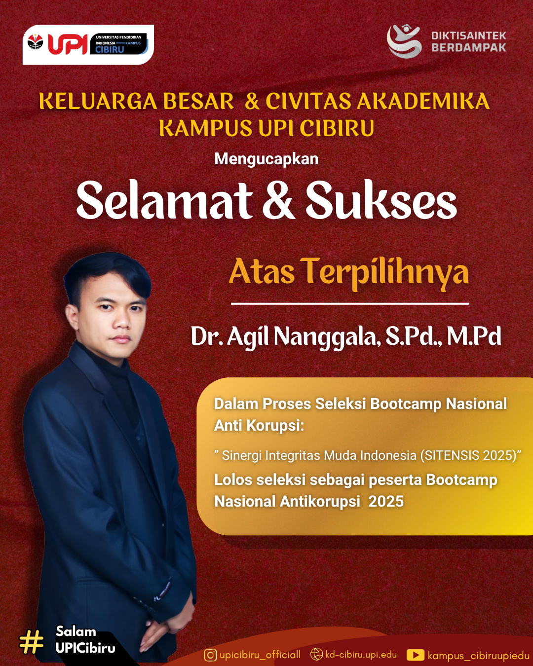 Prestasi Gemilang Agil Nanggala: Dosen PGSD UPI Cibiru Lolos sebagai ...
