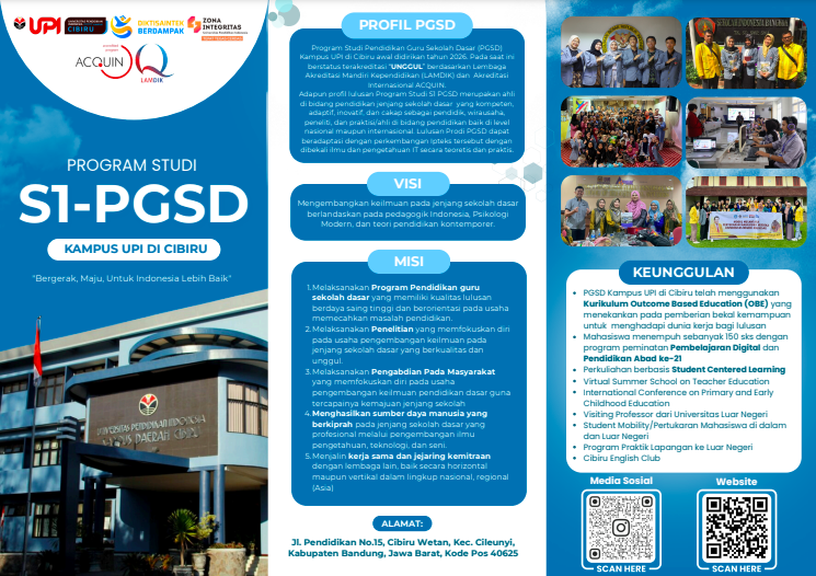 Profil Program Studi S1 Pendidikan Guru Sekolah Dasar Kampus UPI di ...