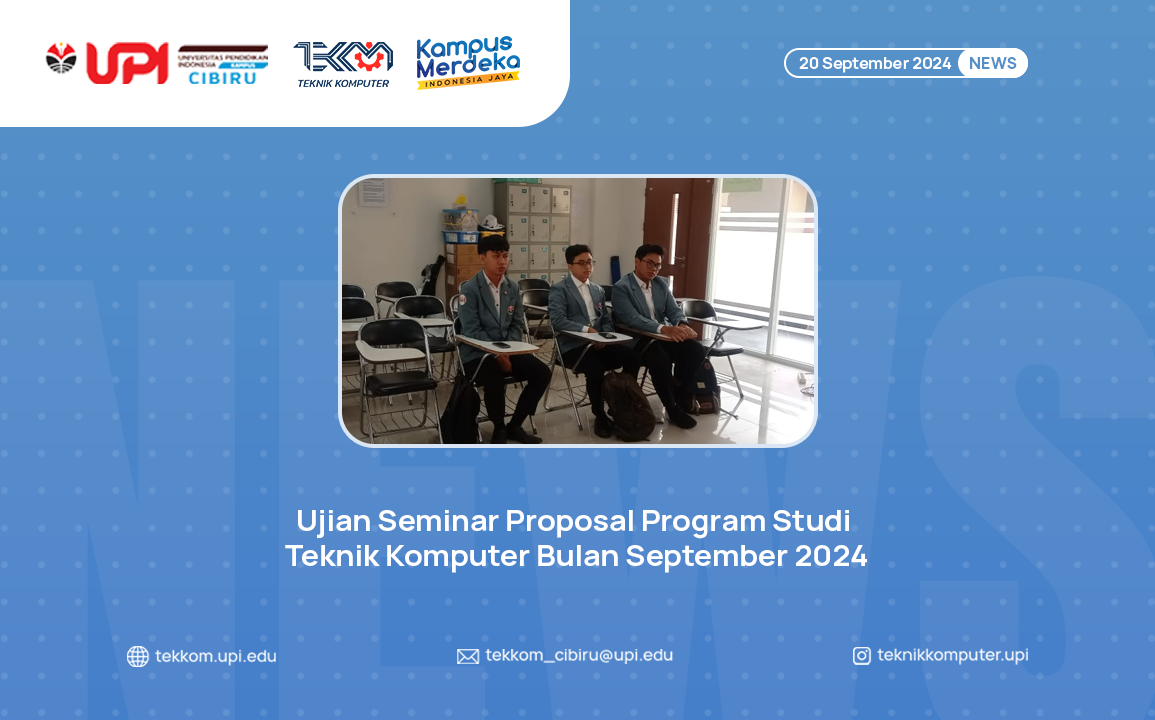Seminar Proposal Teknik Komputer bulan September
