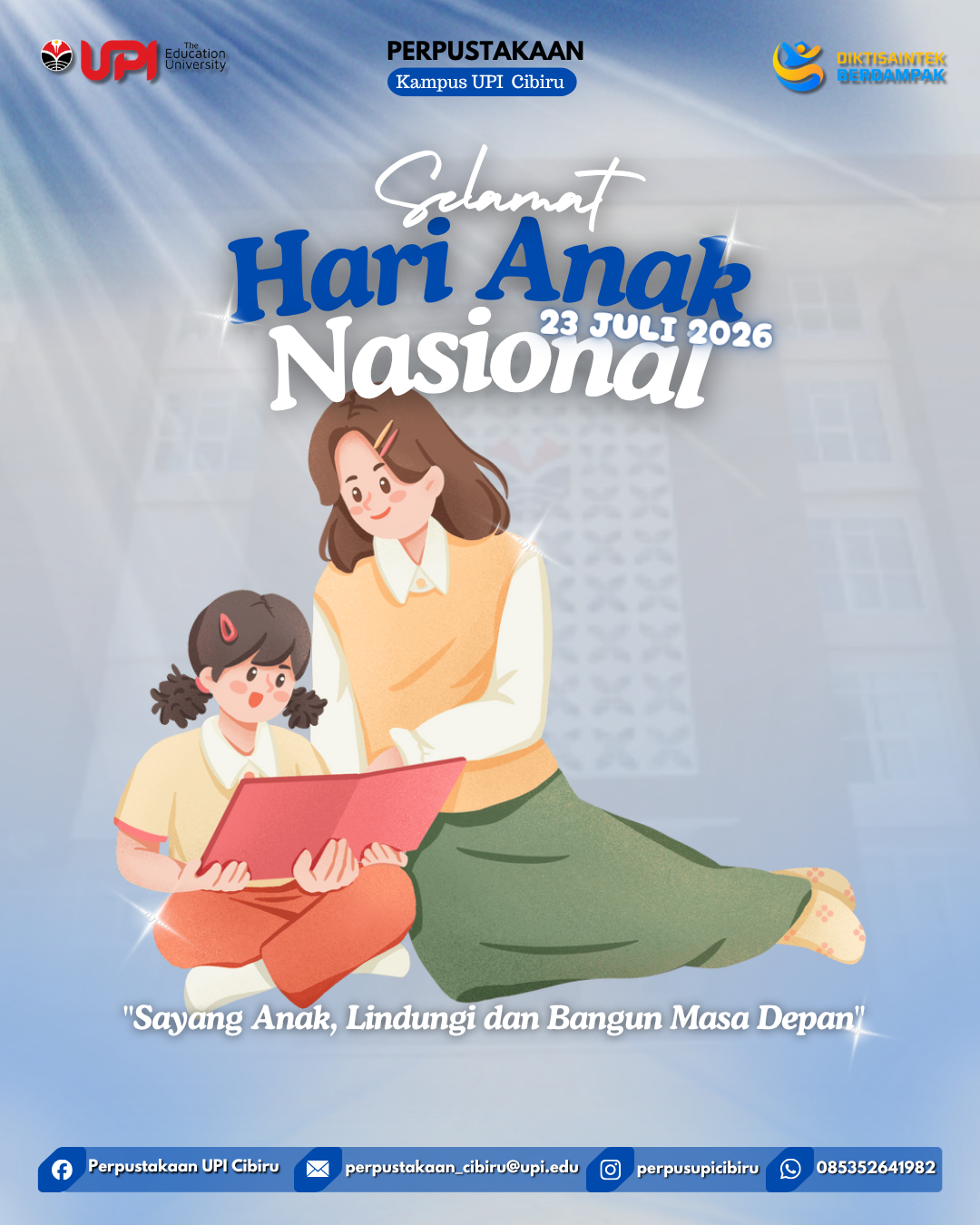 Perpustakaan UPI Kampus Cibiru Memperingati Hari Anak Nasional 2026